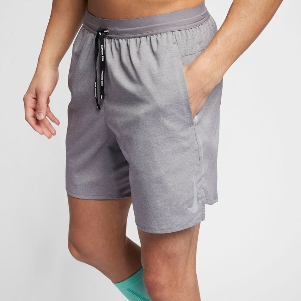 Nike Flex Stride Mens 7" Brief Liner Running Gym Training Shorts Iron Grey 2XL